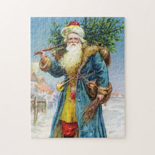 Santa mit Tannenbaum Puzzle