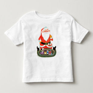 Santa mit Zug Kleinkind T-shirt