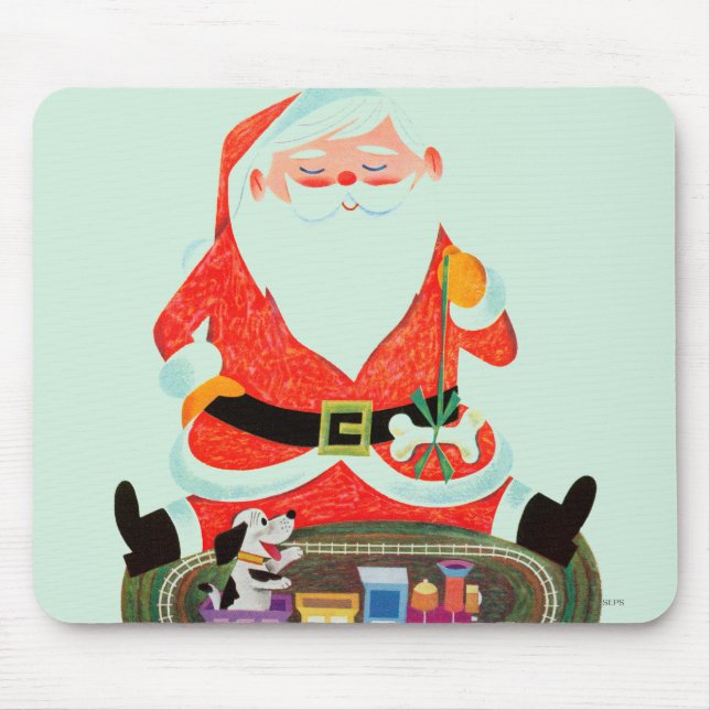 Santa mit Zug Mousepad (Vorne)