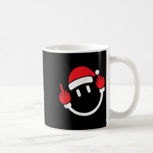 Santa Mittelfinger hoch _ Weihnachten Profanität Kaffeetasse