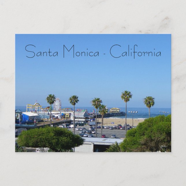 Santa Monica Ansicht-Postkarte! Postkarte (Vorderseite)