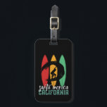 Santa Monica Beach California Retro Surfing Gepäckanhänger<br><div class="desc">Vintages Retro-Surfbrett-Design für Surfer, die Liebe Surfen und Reiten der Ozeanwellen. Cooler Sommerurlaub, Frühlingspausenartikel für diejenigen, die die Sonne, das tropische Wetter, das Sonnenbaden unter der Palme genießen. Grunge und bedrückte Design zu tragen, während Sie das Party am Strand genießen und singen rund um das Feuer. Große Souvenirs, Weihnachtsgeschenke und...</div>