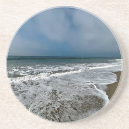 Santa Monica Beach im Herbst. Getränkeuntersetzer