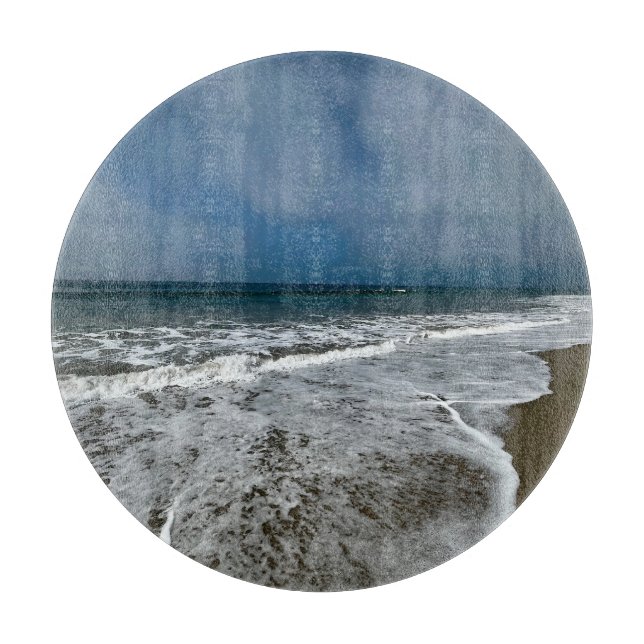 Santa Monica Beach im Herbst. Schneidebrett (Vorderseite)