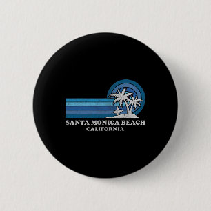 Santa Monica Beach Kalifornien Familie Sommerferie Button