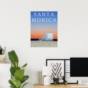 Santa Monica Beach   Los Angeles, Kalifornien Poster
