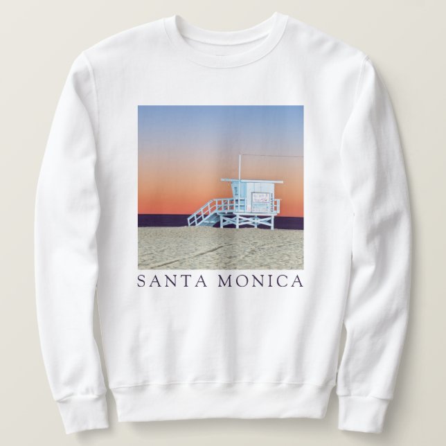 Santa Monica Beach | Los Angeles, Kalifornien Sweatshirt (Design vorne)