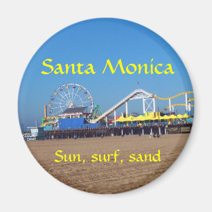 Santa Monica Beach Pier Magnet