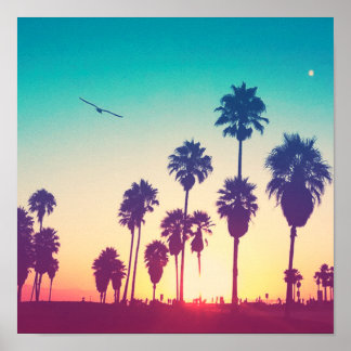 Santa Monica Beach Poster