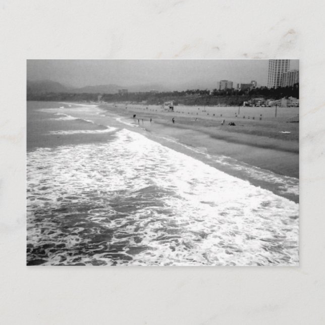 Santa Monica Beach Postkarte (Vorderseite)