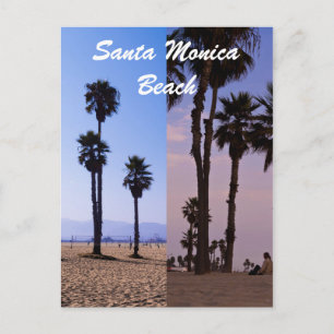 Santa Monica Beach Postkarte