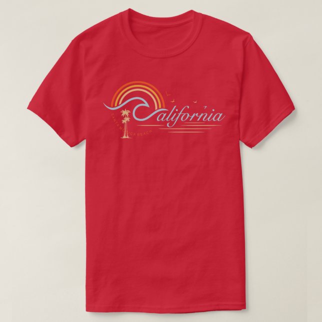 Santa Monica Beach Summer Design TShirt (Design vorne)
