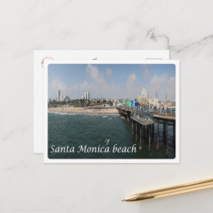 Santa Monica Beach - Vereinigte Staaten - Postkarte