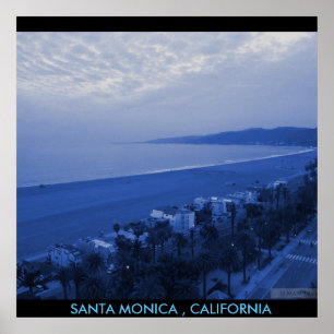 SANTA MONICA BLAUES PLAKAT