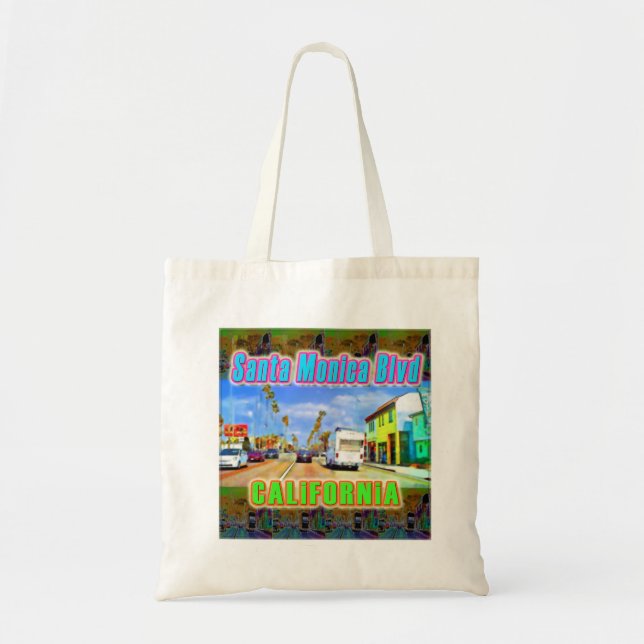 "Santa Monica Blvd 2"-Beutel Tragetasche (Vorne)