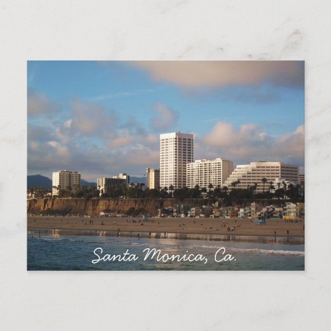 Santa Monica, Ca. Postkarte (Vorderseite)