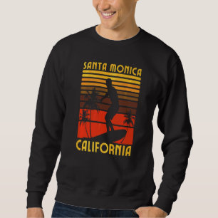 Santa Monica California Beach Surf Sommerferien Sweatshirt