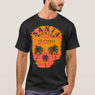 Santa Monica California Palmen T-Shirt
