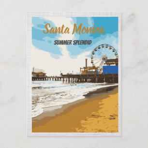 Santa Monica California Postcard Postkarte