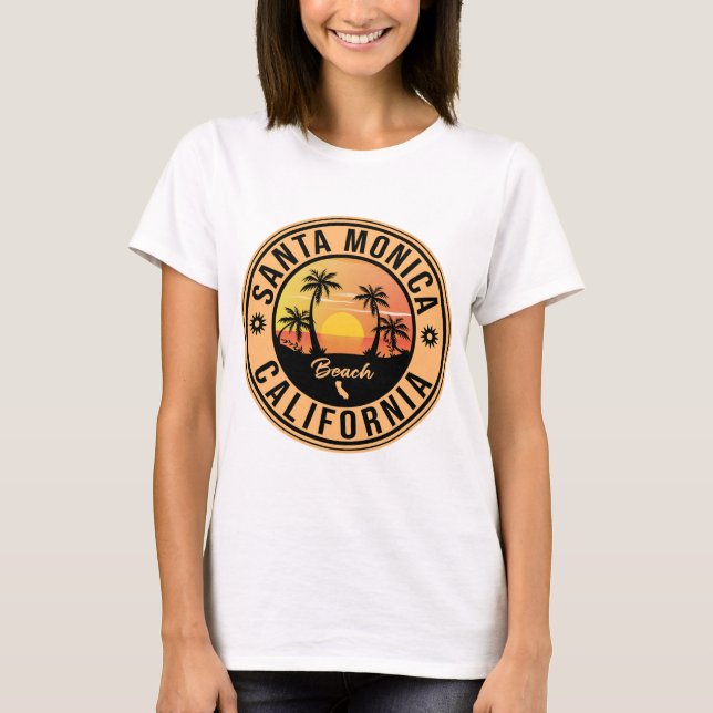 Santa Monica California T-Shirt (Vorderseite)