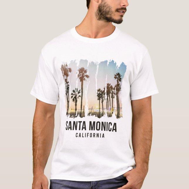 Santa Monica California T-Shirt (Vorderseite)