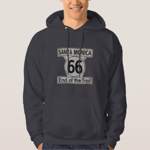 Santa Monica Ende der Wanderroute 66 Hoodie