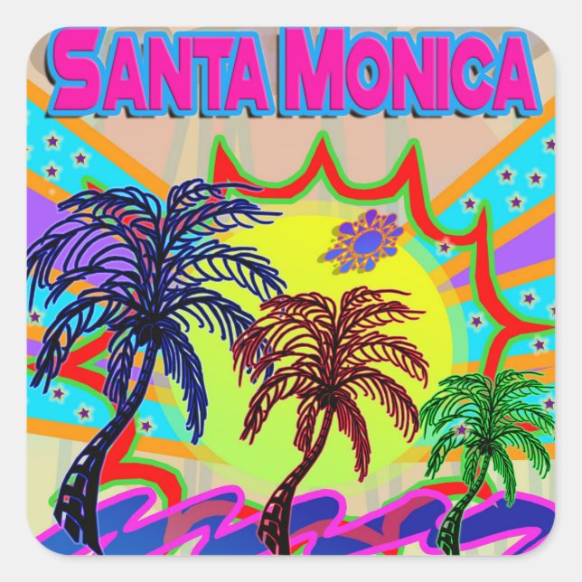 Santa Monica Eternal Aufkleber (Vorderseite)