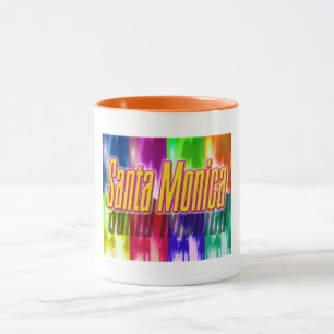 "Santa Monica" farbenfroher Palmen Cup Tasse