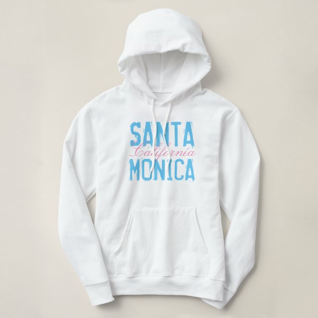 Santa Monica Kalifornien Hoodie (Design vorne)