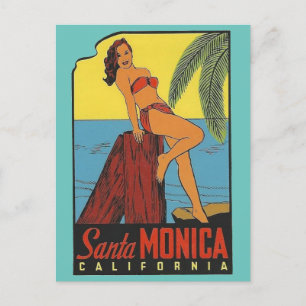 Santa Monica, Kalifornien - Postkarte