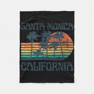 Santa Monica Kalifornien Strand Sommerurlaub Vint Fleecedecke