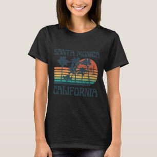 Santa Monica Kalifornien Strand Sommerurlaub Vint T-Shirt