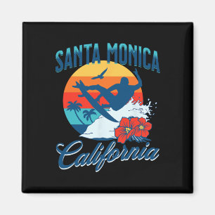 Santa Monica Kalifornien Strand Surfen Sommer Urla Magnet
