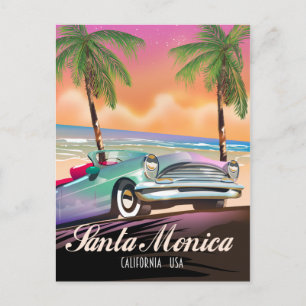 Santa Monica Kalifornien USA Postkarte
