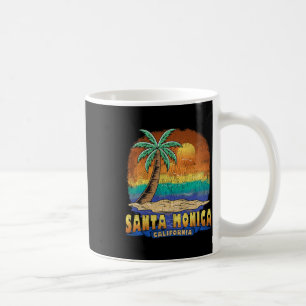 Santa Monica Kalifornien Vintage abgenutzt Andenke Kaffeetasse