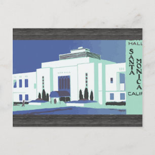 Santa Monica Kalifornien, Vintage Postkarte