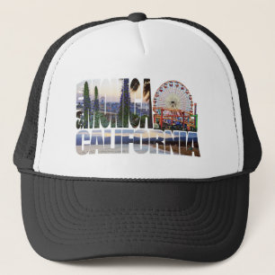 Santa Monica Logo-Blumen-Pierstrand Truckerkappe