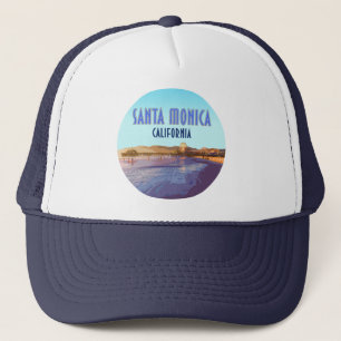 Santa Monica Los Angeles Kalifornien Vintag Truckerkappe