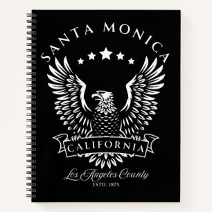 Santa Monica Los Angeles Landkreis Kalifornien Vin Notizbuch