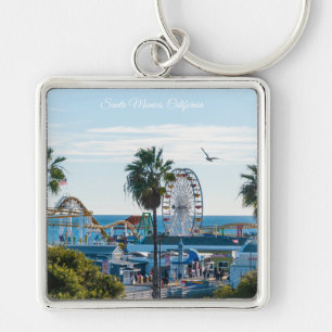 Santa Monica Pier an einem sonnigen Nachmittag Schlüsselanhänger