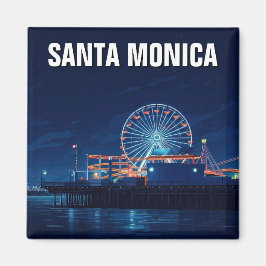 Santa Monica Pier California Los Angeles Magnet
