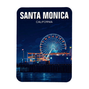 Santa Monica Pier California Los Angeles Magnet