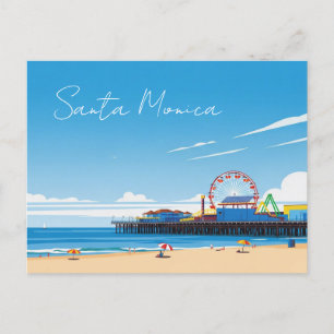 Santa Monica Pier California Los Angeles Postkarte