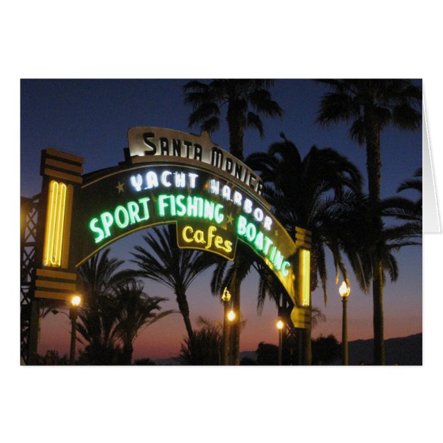 Santa Monica Pier Card (Vorderseite (Horizontal))