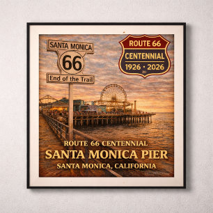 Santa Monica Pier Centennial Kalifornien Poster