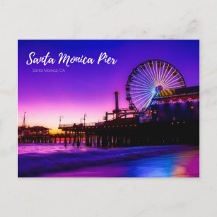 Santa Monica Pier Feiertagspostkarte