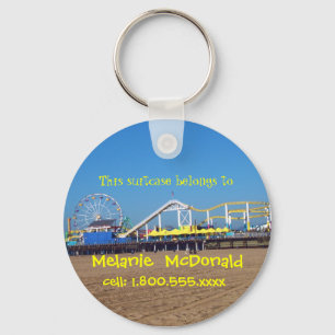 Santa Monica Pier-Gepäckanhänger Schlüsselanhänger