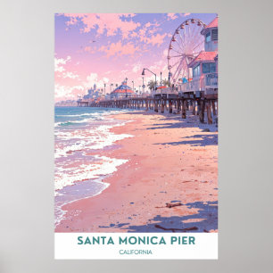 Santa Monica Pier - Kalifornien Poster