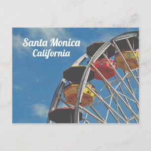 Santa Monica Pier Kalifornien Vintage-Riesenrad Postkarte