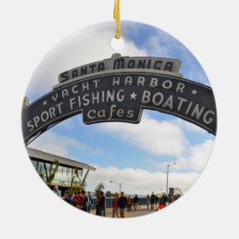 Santa Monica Pier Keramikornament